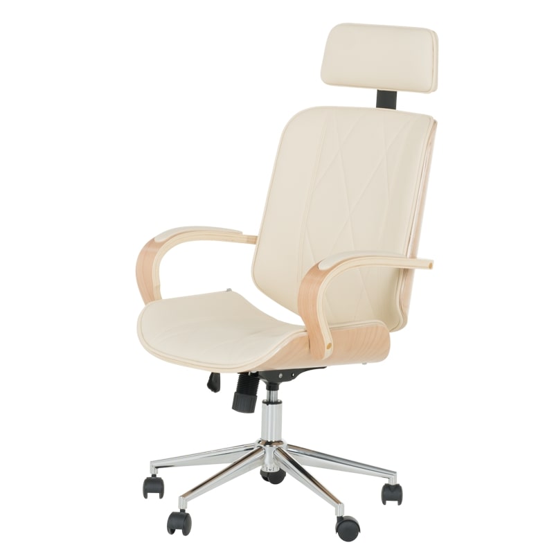 Директорски офис стол Carmen 6404 бук-крем